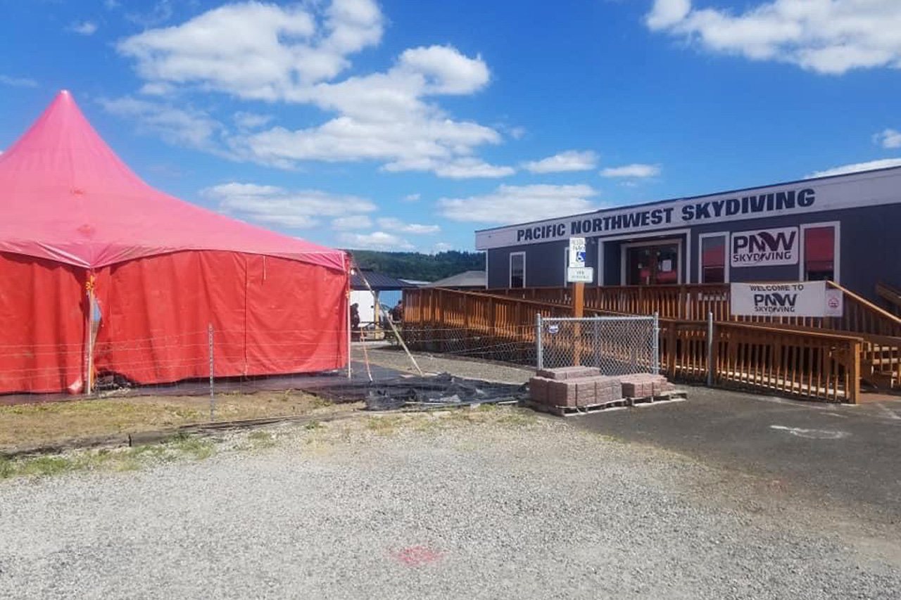 Exterior view of PNW Skydiving training center